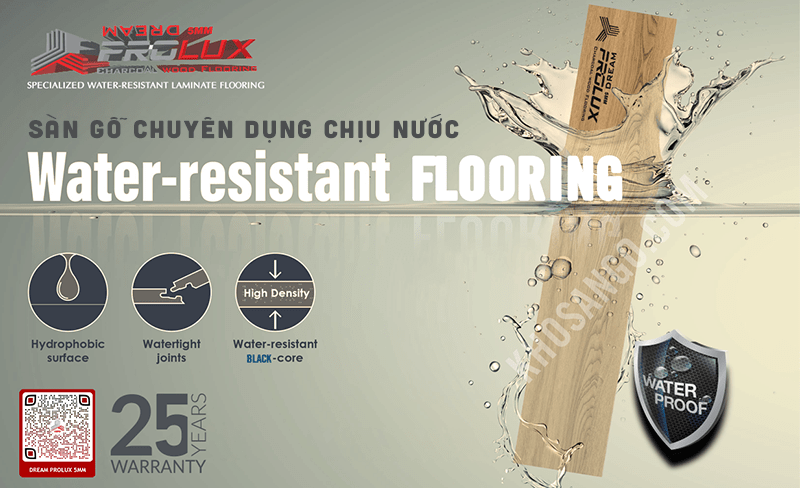 Sàn gỗ chuyên dụng chịu nước